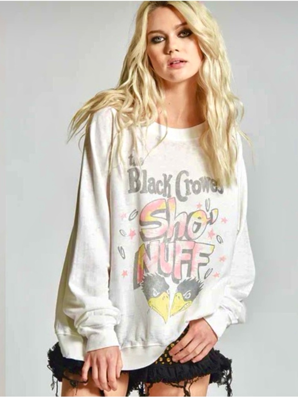 Black Crows Sho Nuff Oversize Sweatshirt RECYCLED KARMA